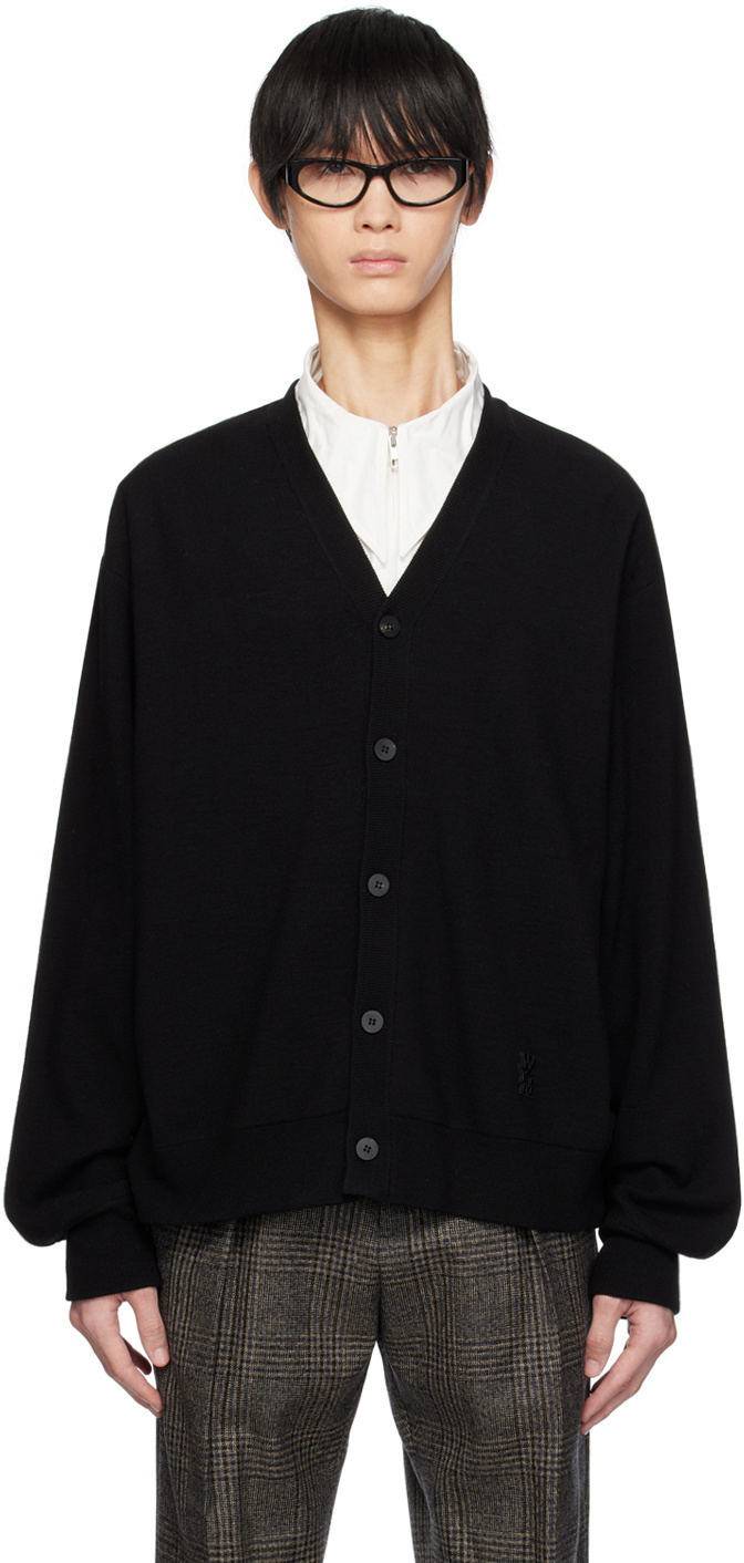 Wooyoungmi Black V-Neck Cardigan Wooyoungmi