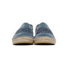 Kenzo Blue Suede Tiger Head Espadrilles