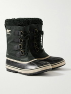 Sorel - 1964 PAC™ Faux Shearling-Trimmed Nylon-Ripstop and Rubber Snow Boots - Black