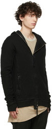 Boris Bidjan Saberi Black Hooded Zip-Up