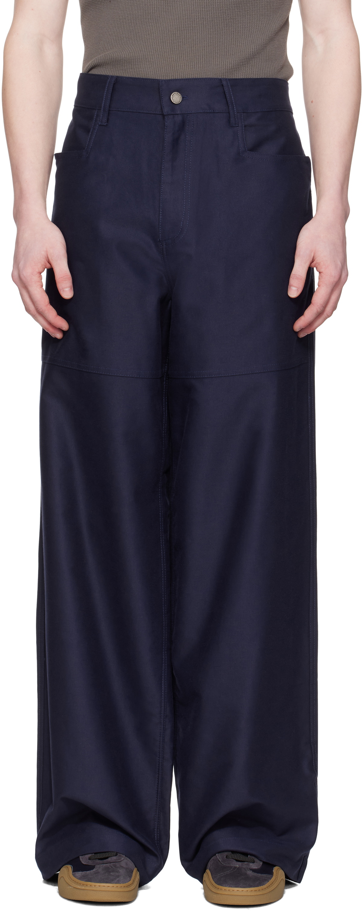 Serapis Brown Oil Sand Jeans Serapis