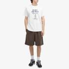 Sporty & Rich Men's Running Man T-Shirt in White/Navy
