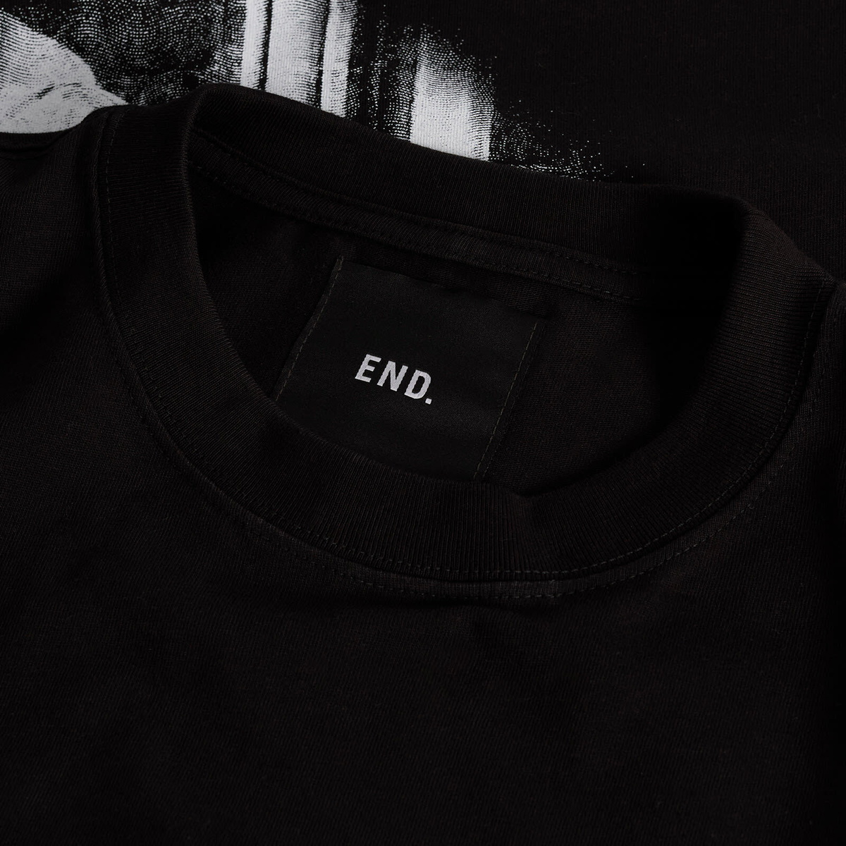 END. Milano Sculpture T-Shirt in Black