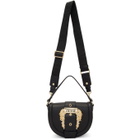 Versace Jeans Couture Black Leather Shoulder Bag