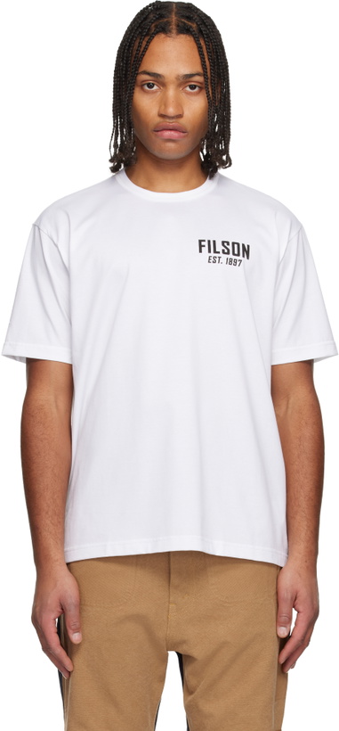 Photo: Junya Watanabe White Filson Edition Cotton Jersey T-shirt