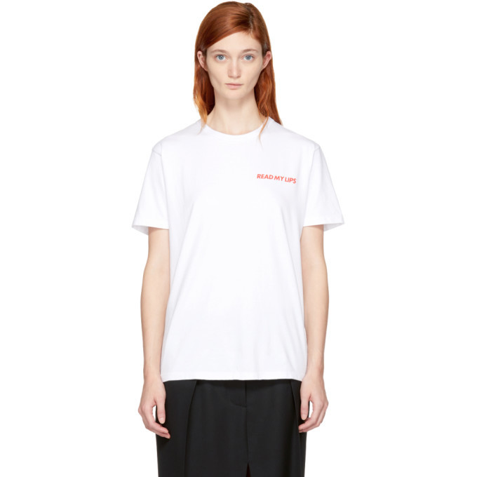 Bianca Chandon White Read My Lips T-Shirt