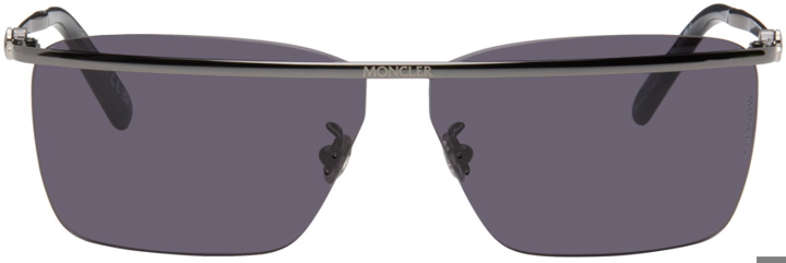 Photo: Moncler Gunmetal Niveler Sunglasses