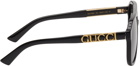 Gucci Black Aviator Sunglasses