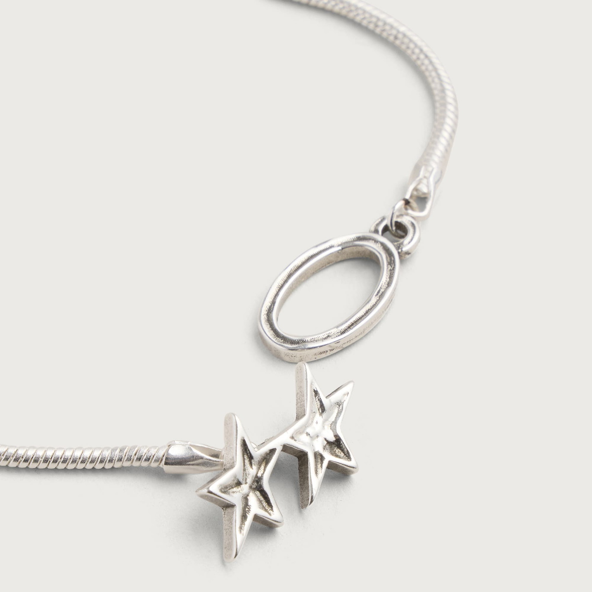 TwoJeys Icon Clasp Bracelet in Silver