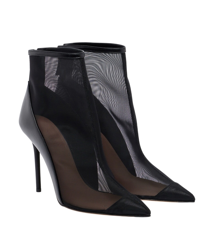 Photo: Malone Souliers Arc leather-trimmed mesh ankle boots