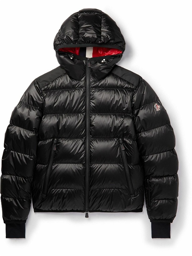 Photo: Moncler Grenoble - Hintertux Quilted Shell Down Hooded Ski Jacket - Black