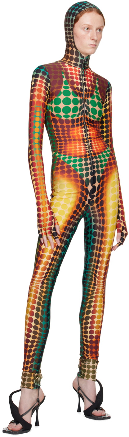 Jean Paul Gaultier Brown Dots Jumpsuit Jean Paul Gaultier