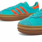 Adidas Men's Gazelle Bold W Sneakers in Mint Rush/Impact Orange