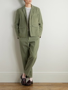 Folk - Lunar Linen and Cotton-Blend Suit Jacket - Green