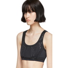 Fendi Black Logo Bra