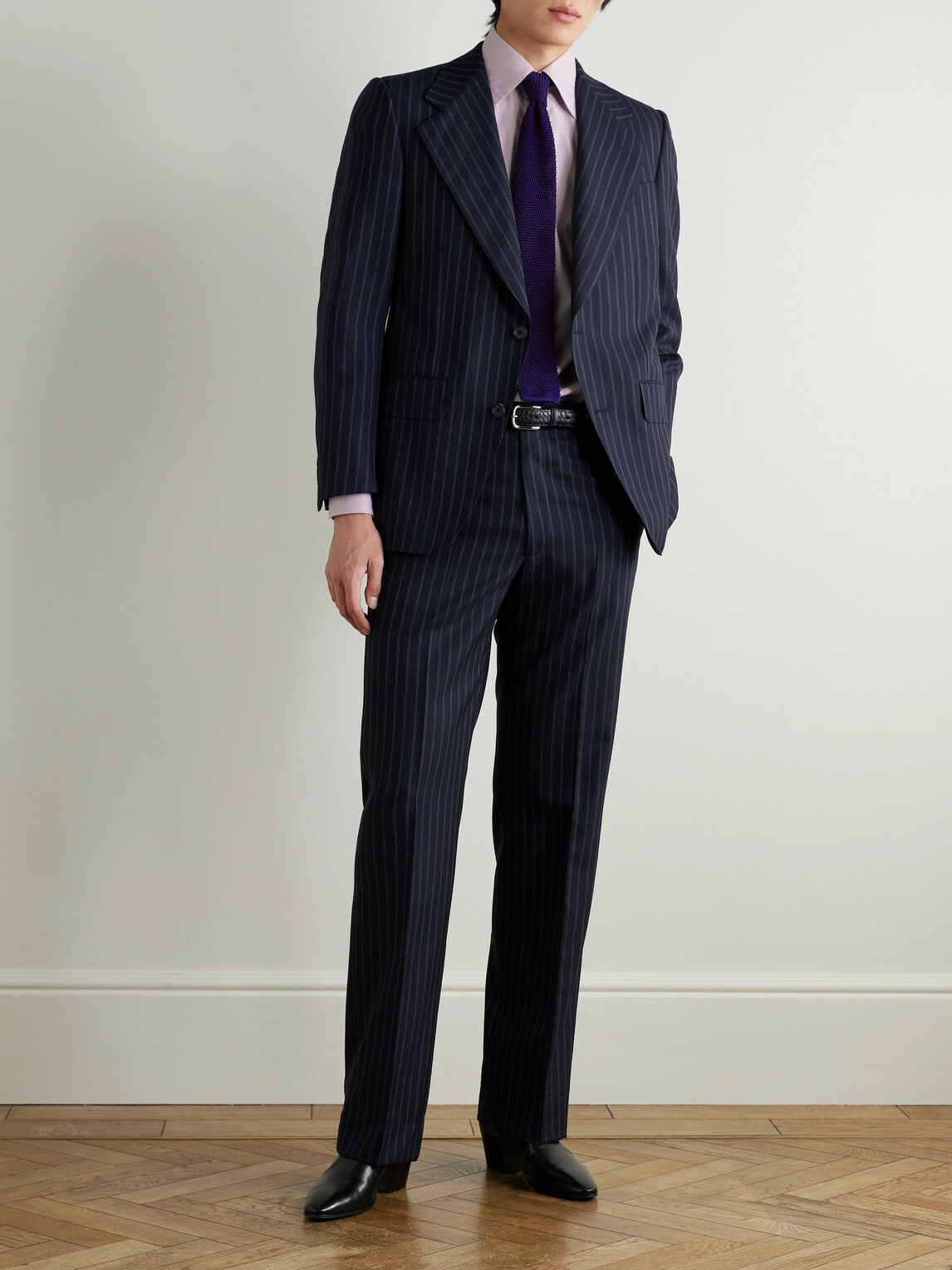 Husbands - Supima Cotton-Poplin Shirt - Purple