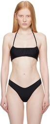 BELLE Black Calla Bikini Top