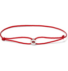 Le Gramme - Sterling Silver Cord Bracelet - Red