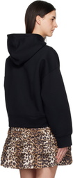 GANNI Black Two-way Zip Hoodie