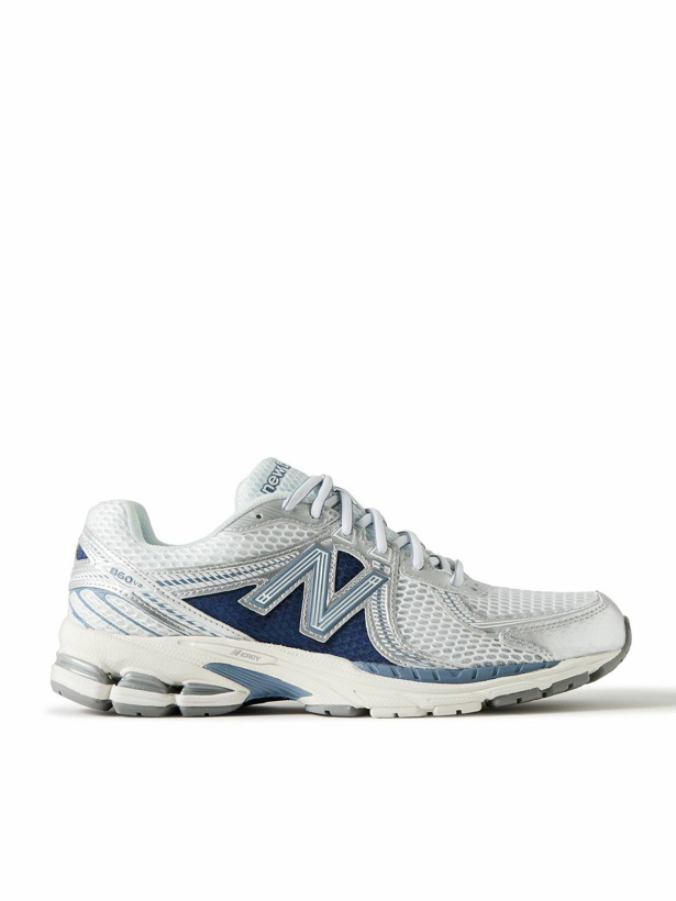 Photo: New Balance - 860v2 Northern Lights Pack Rubber and Mesh Sneakers - Silver