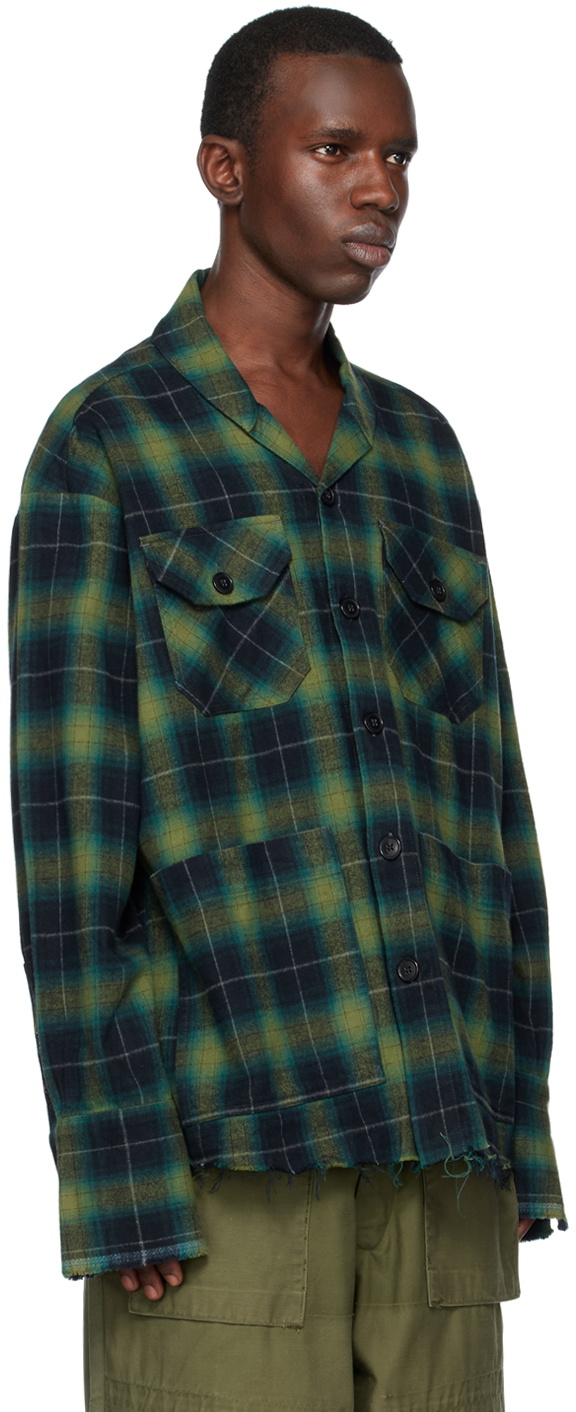 Greg Lauren Green Shawl Collar Jacket