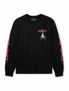 Local Authority LA - Horse Power Logo-Print Cotton-Jersey T-Shirt - Black
