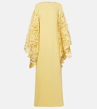 Oscar de la Renta Floral silk-blend kaftan