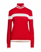 Erin Snow Womens Turtleneck in Red