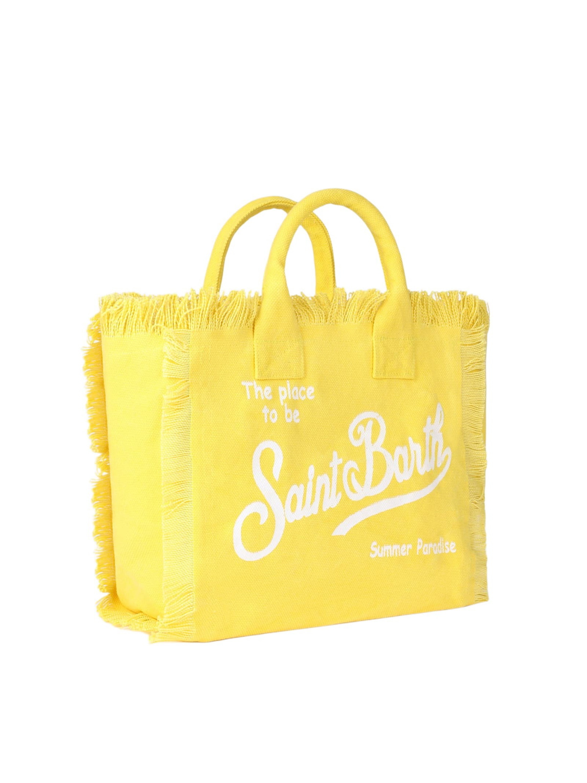 MC2 Saint Barth Yellow Cotton Canvas Colette Handbag