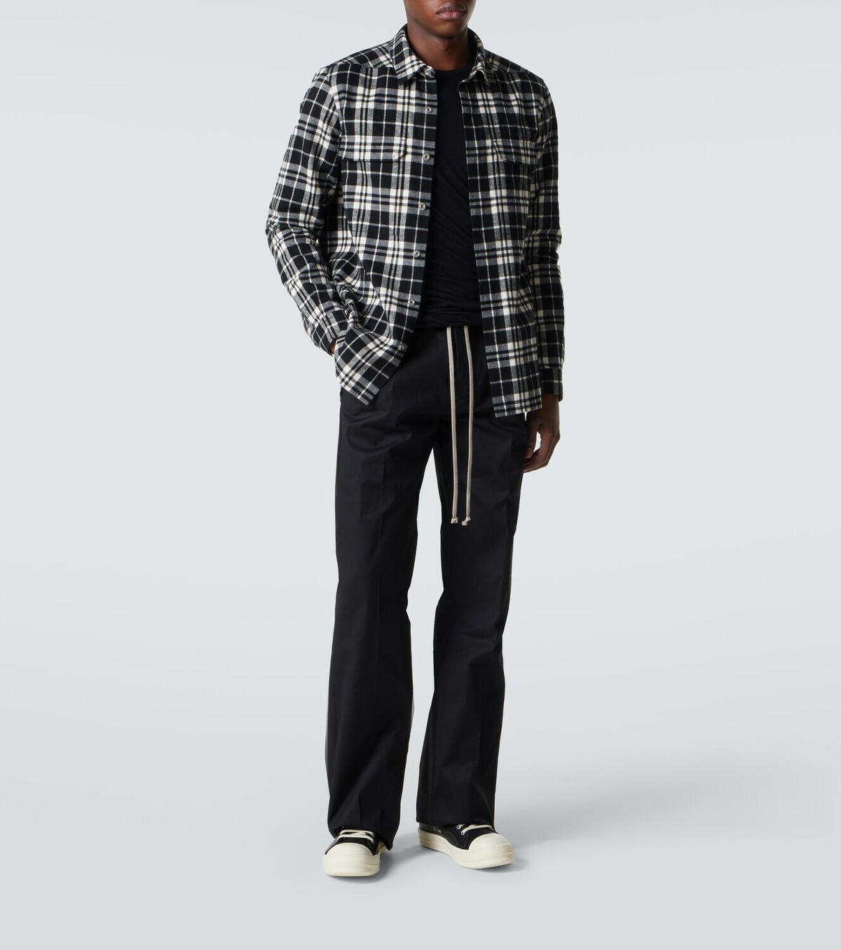 Rick Owens Plaid cotton flannel shirt