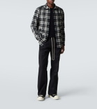 Rick Owens Plaid cotton flannel shirt