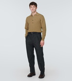 Loro Piana Ribbed-knit cashmere polo sweater