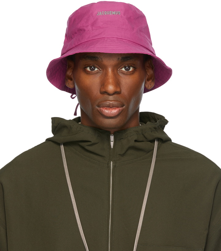 Photo: Jacquemus Purple La Montagne 'Le Bob Gadjo' Bucket Hat