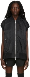 Sacai Black Nylon Twill Mix Vest