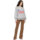 Stella McCartney Gray 'Superstar' Cotton Sweatshirt