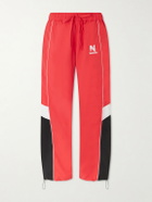 NAHMIAS - Straight-leg Logo-Embroidered Nylon Trousers - Red