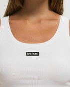 ROTATE Birger Christensen BASIC TANK TOP White Womens Tops & Tank