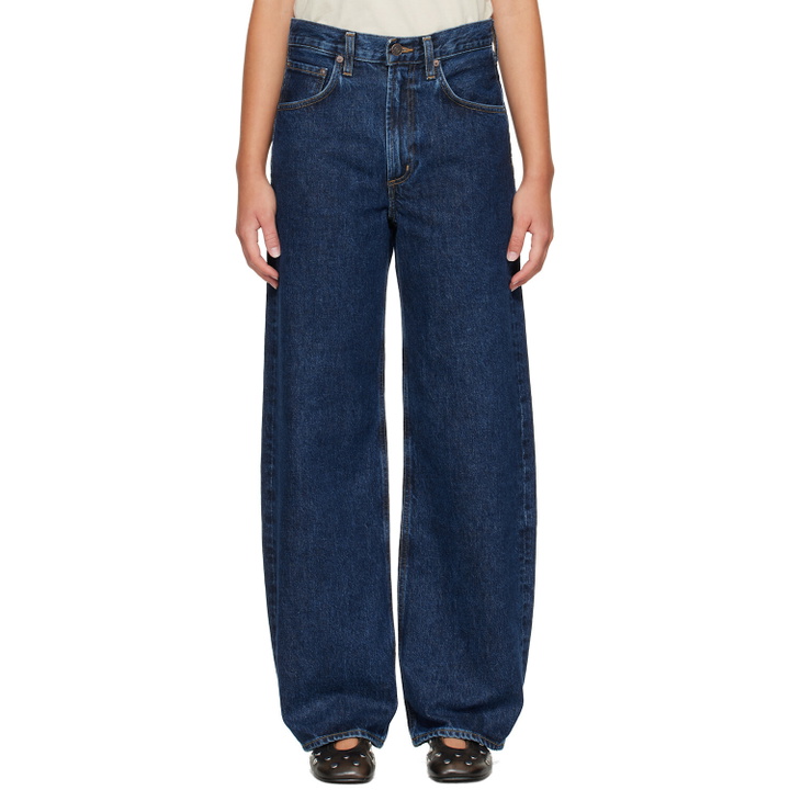 Photo: AGOLDE Navy Low Curve Jeans