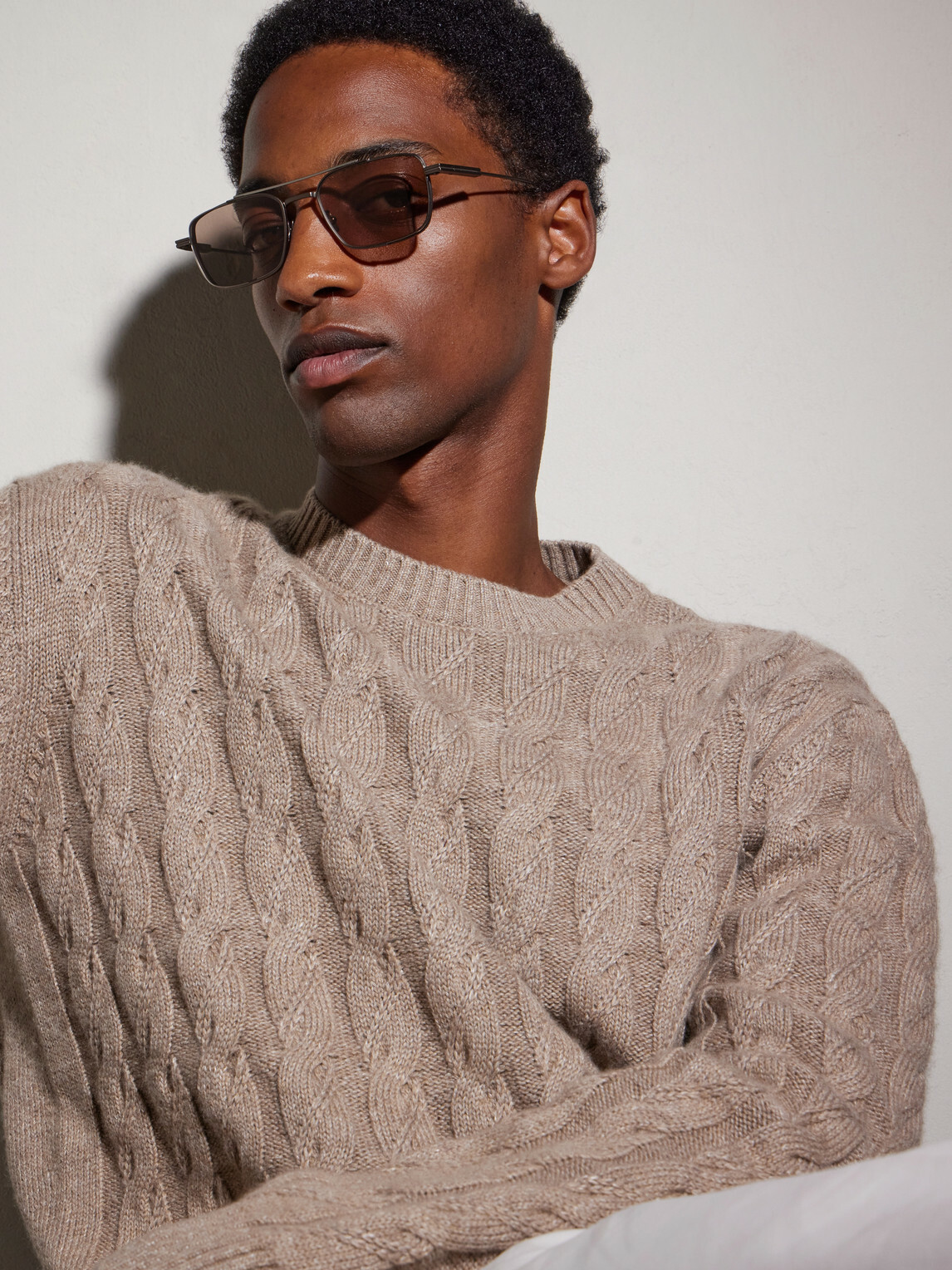 Zegna - Geometric Round-Frame Titanium Sunglasses