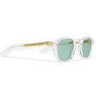 Jacques Marie Mage - Zephirin Square-Frame Acetate and Gold Sunglasses - Clear
