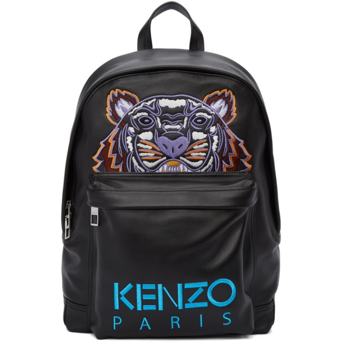 Photo: Kenzo Black Leather Tiger Backpack