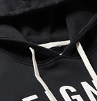 Reigning Champ - Logo-Print Loopback Cotton-Jersey Hoodie - Men - Black