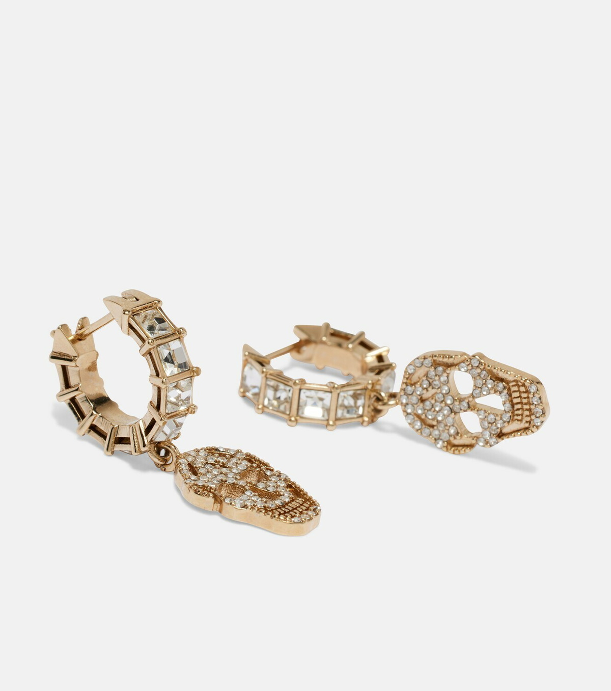 McQueen Crystal-embellished drop earrings