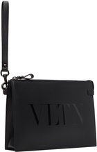 Valentino Garavani Black 'VLTN' Pouch