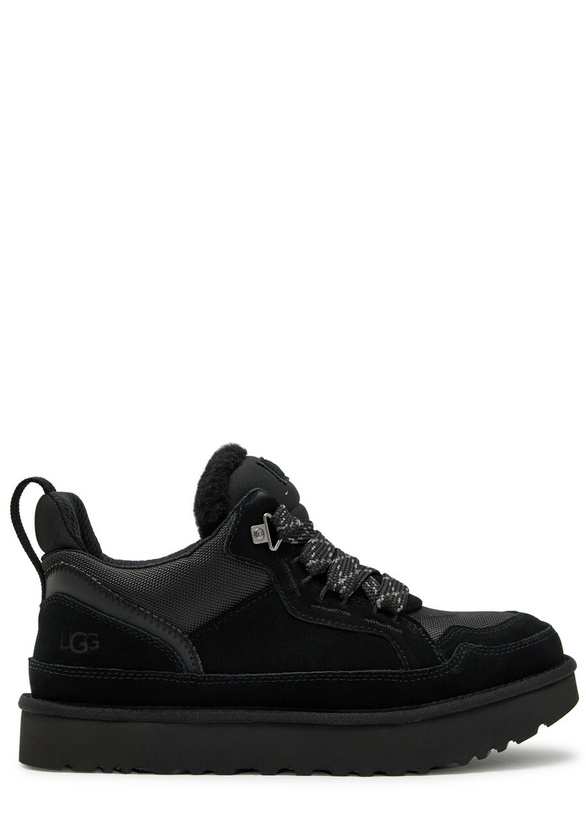 Photo: Ugg Lowmel Panelled Suede Sneakers Black