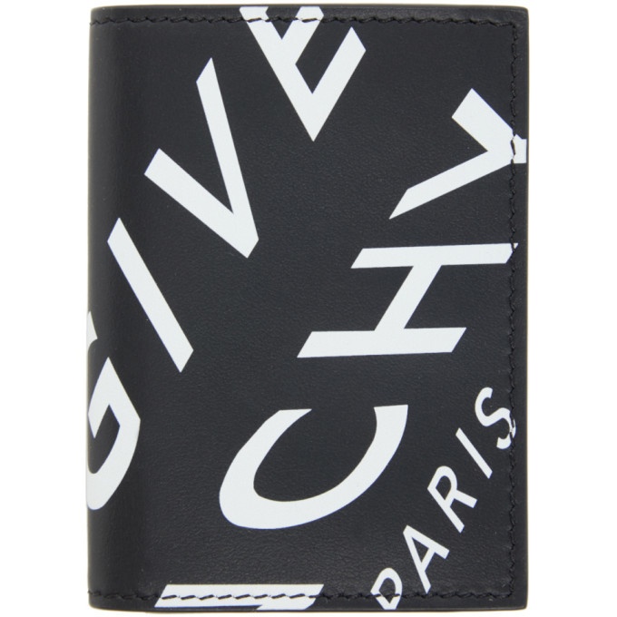 Photo: Givenchy Black and White Logo Compact Wallet