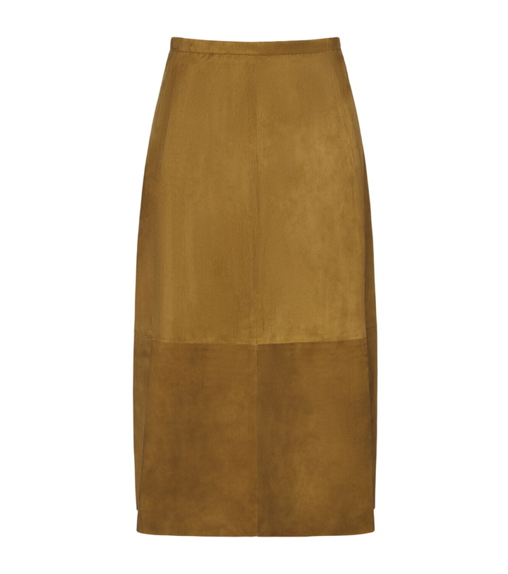Photo: Vince Suede midi skirt