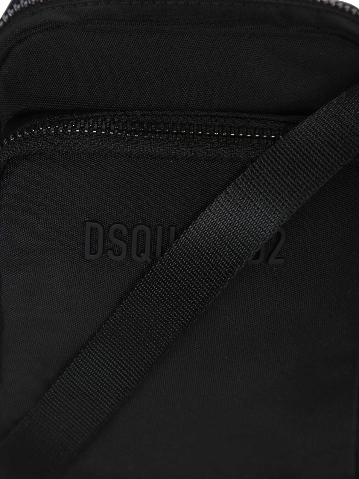 DSquared2 Canvas Urbanv クロスボディバッグ Dsquared2 Black Canvas Urban Crossbody Bag Dsquared2