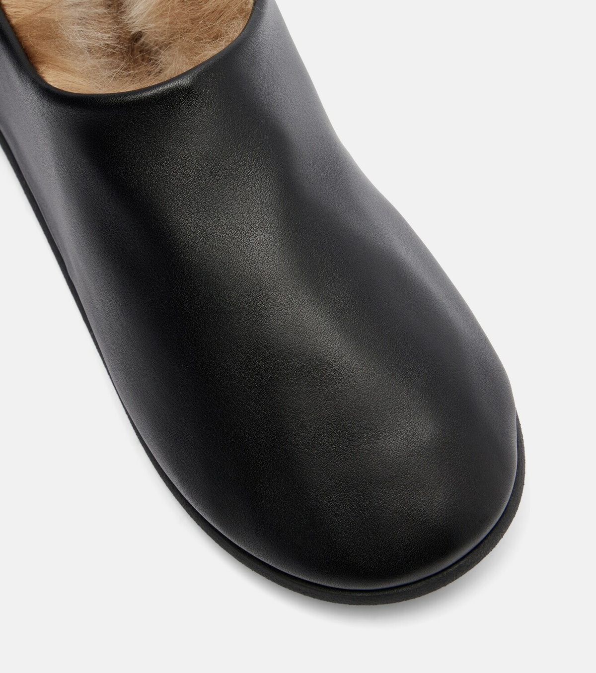 Christen Big Boot leather slip-on shoes