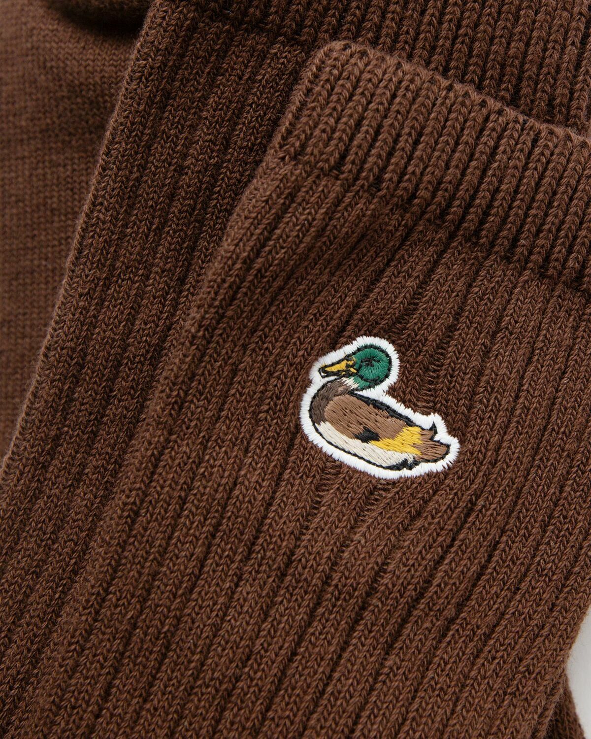 Edmmond Studios Duck Socks Brown Socks